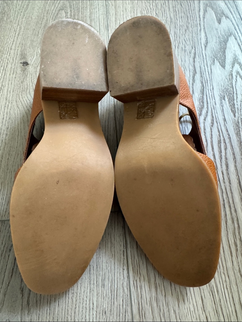 Jeffrey Campbell Tan Leather Oxfords with Black-and-White Woven Vamp - Picture 6 of 6